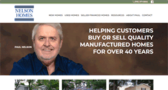Desktop Screenshot of nelsonhomes.net