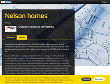 Tablet Screenshot of nelsonhomes.cz